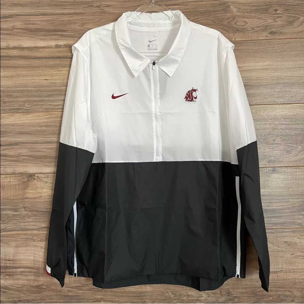 Nike Washington State Cougars 1/4 Pullover Windbreaker Jacket Size XXL New
